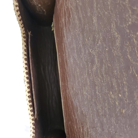 Vintage Artisan Handtooled Leather Bag - Picture 9 of 9